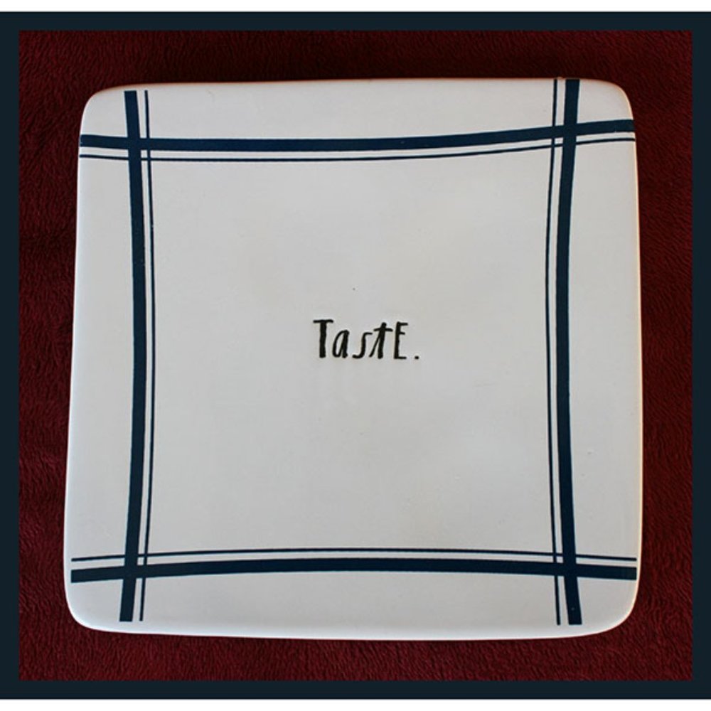 vintage Rae Dunn Artisan Collection porcelain Taste trivet by Magenta